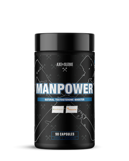MANPOWER // NATURAL TESTOSTERONE BOOSTER - AXE & SLEDGE SUPPLEMENTS