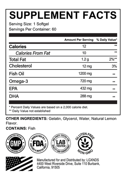 Omega 3 Fish Oil - Lgxnds