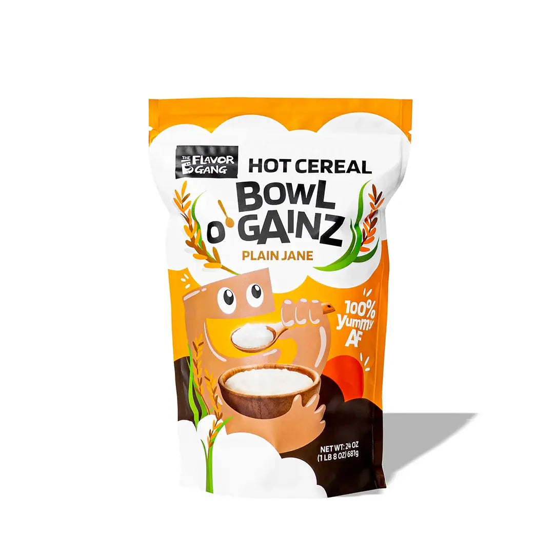Bowl Gainz Hot Cereal – 24 oz - The Flavor Gang