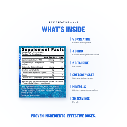 Creatine Monohydrate - Raw Nutrition