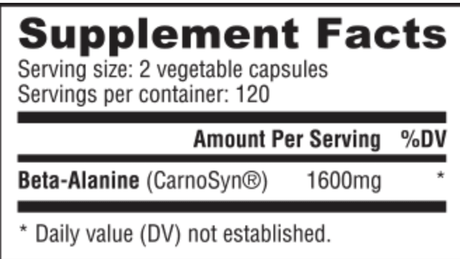 Nutrabio BETA ALANINE - Prime Sports Nutrition