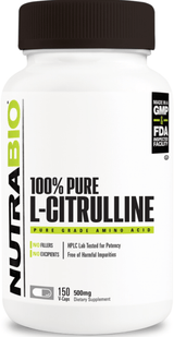 Nutrabio 100% PURE L-CITRULLINE - Prime Sports Nutrition