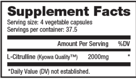 Nutrabio 100% PURE L-CITRULLINE - Prime Sports Nutrition