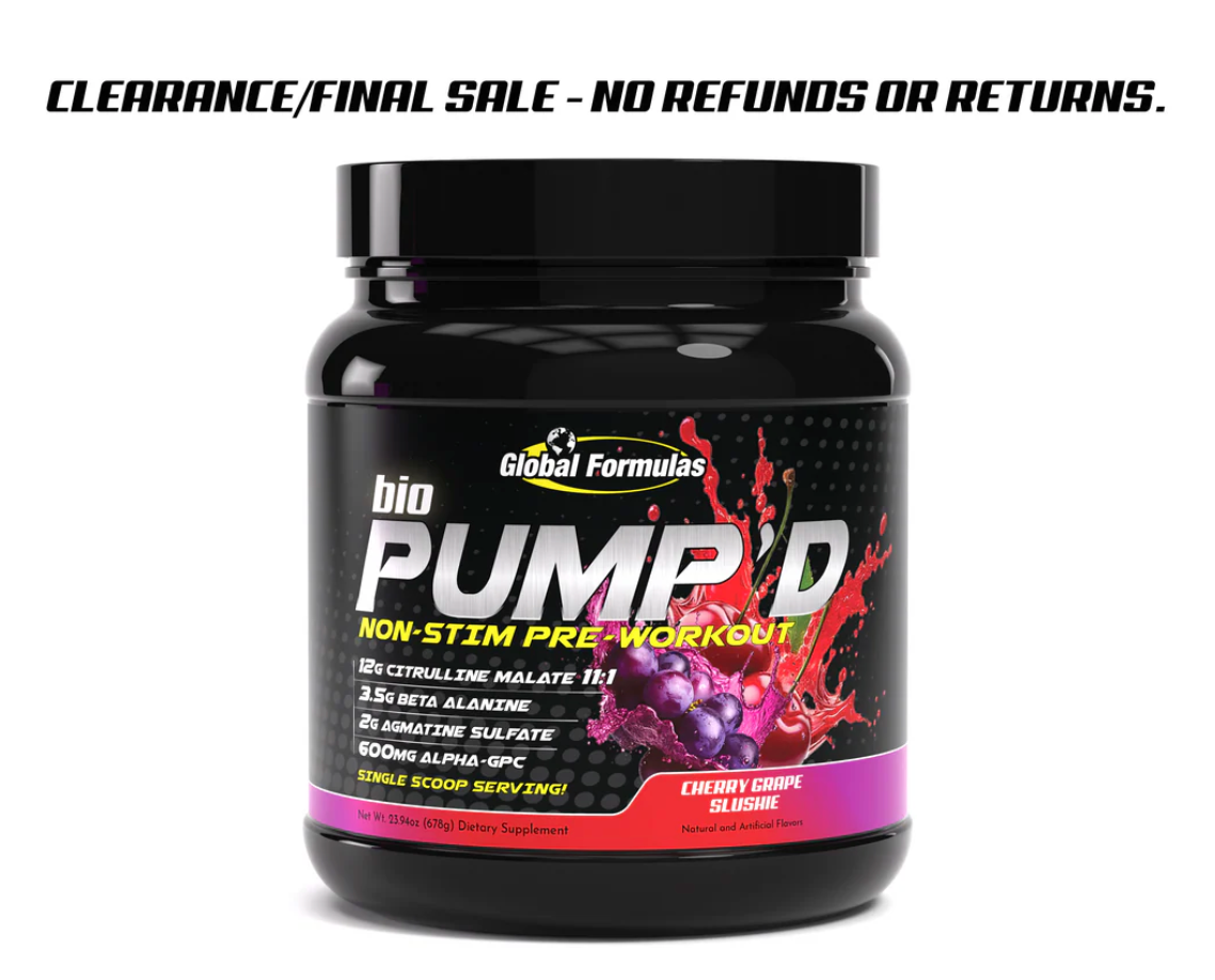 bioPUMP'D - With Glycerol (Will Be Clumpy!) - Final Sale! - Global Formulas