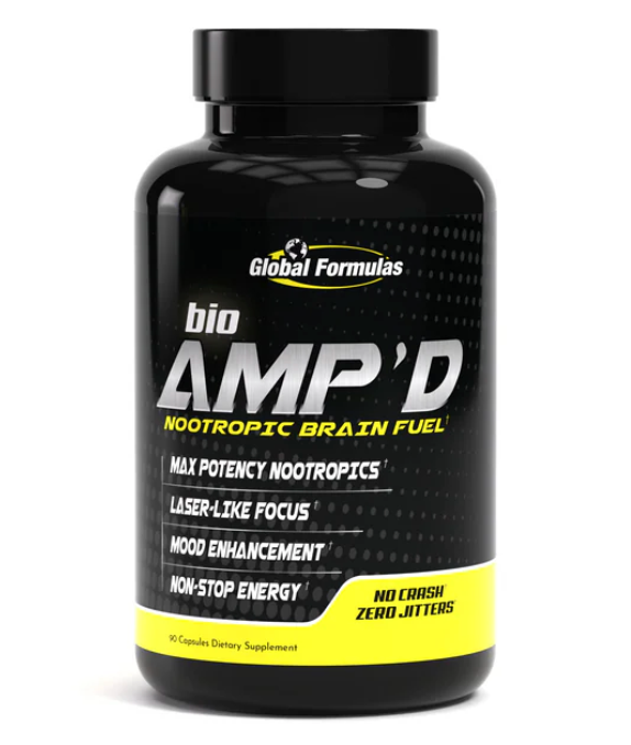 bioAMP'D - Powerful Mental Focus Nootropic - Global Formulas