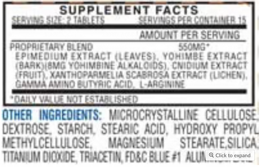 STAMINA RX - HI-TECH PHARMACEUTICALS