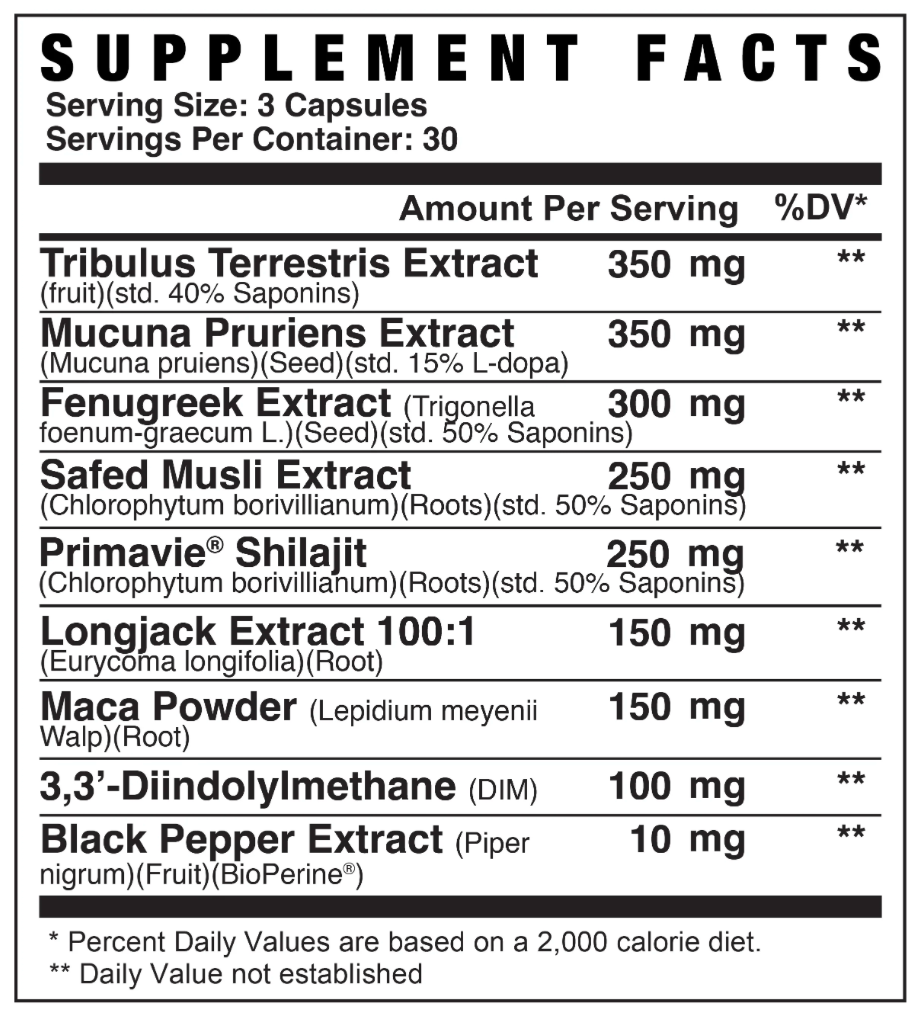 MANPOWER // NATURAL TESTOSTERONE BOOSTER - AXE & SLEDGE SUPPLEMENTS