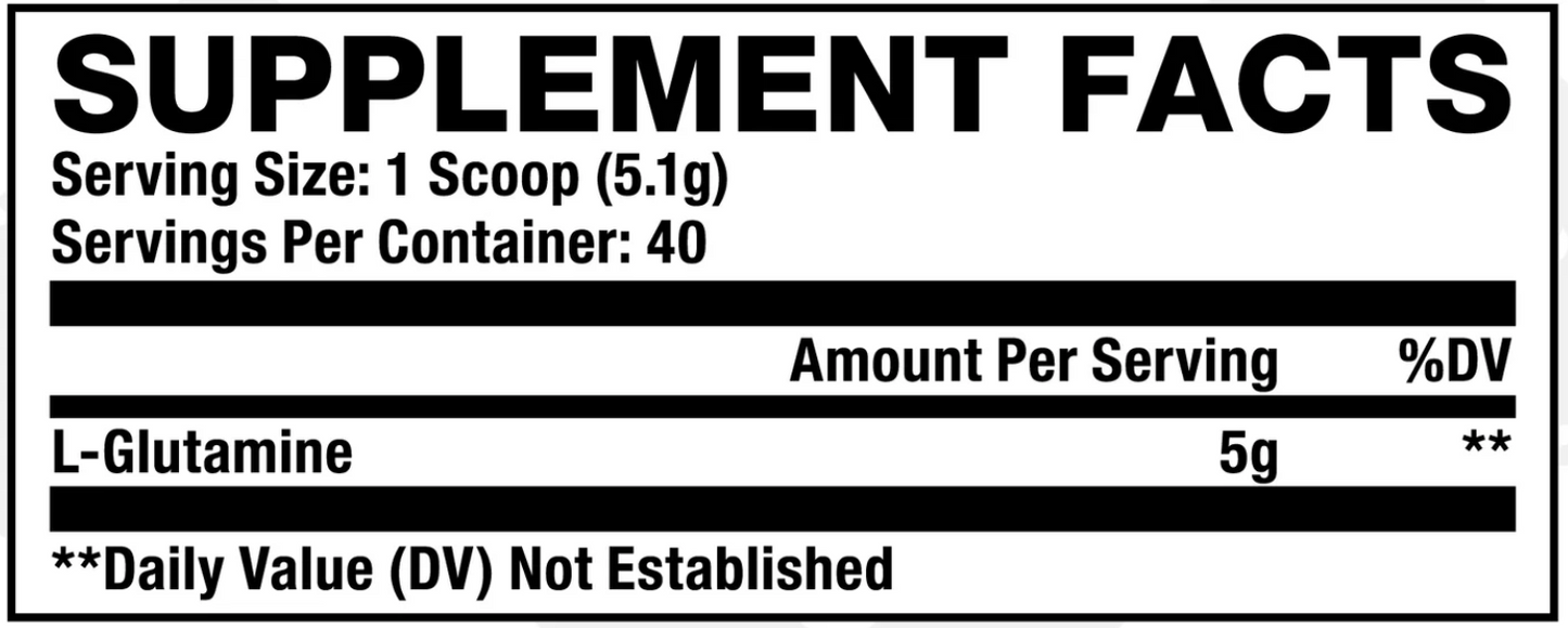 GLUTAMINE // MUSCLE RECOVERY & REPAIR - AXE & SLEDGE SUPPLEMENTS