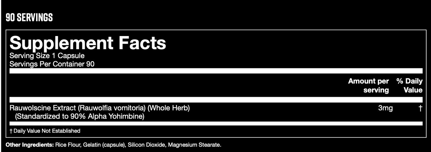 RAUWOLSCINE (YOHIMBINE) - GORILLA MIND