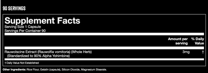 RAUWOLSCINE (YOHIMBINE) - GORILLA MIND
