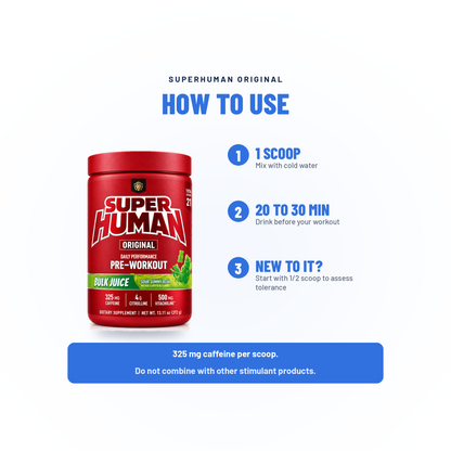 SUPERHUMAN Original Pre-Workout - Alpha Lion