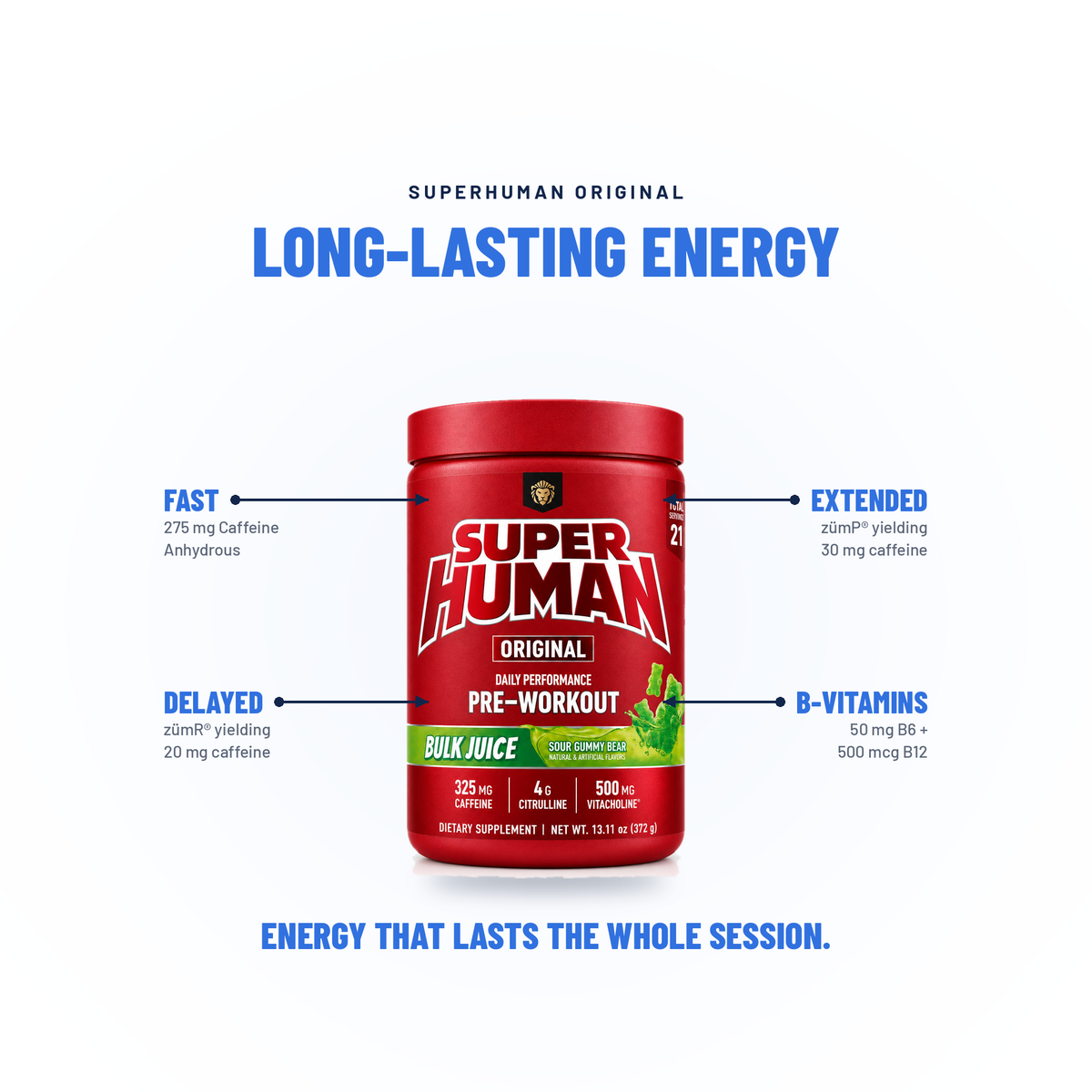 SUPERHUMAN Original Pre-Workout - Alpha Lion