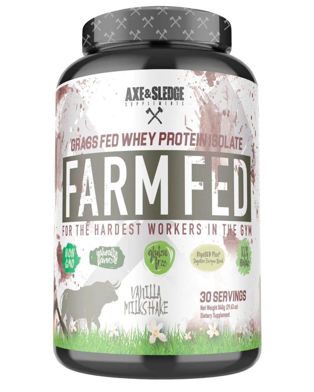 Farm Fed - Grass Fed Whey Protein Isolate - Axe & Sledge - Prime Sports Nutrition