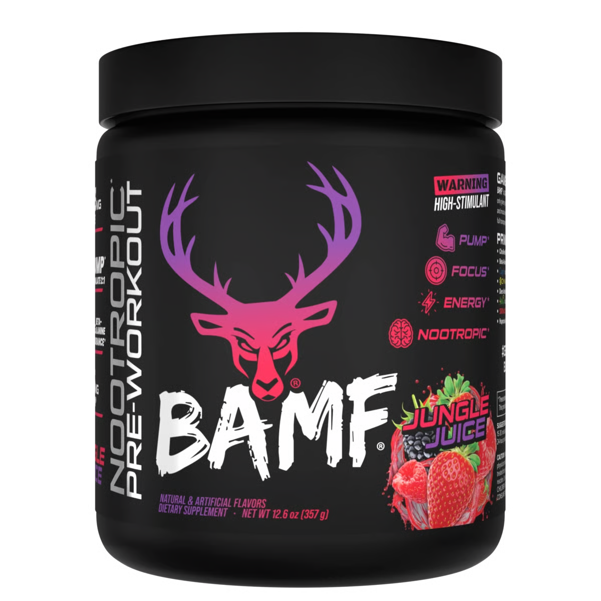 BAMF High Stimulant Nootropic Pre-Workout - Bucked Up