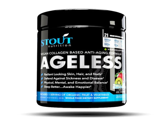 AGELESS VEGAN COLLAGEN BASED-STOUT NUTRITION