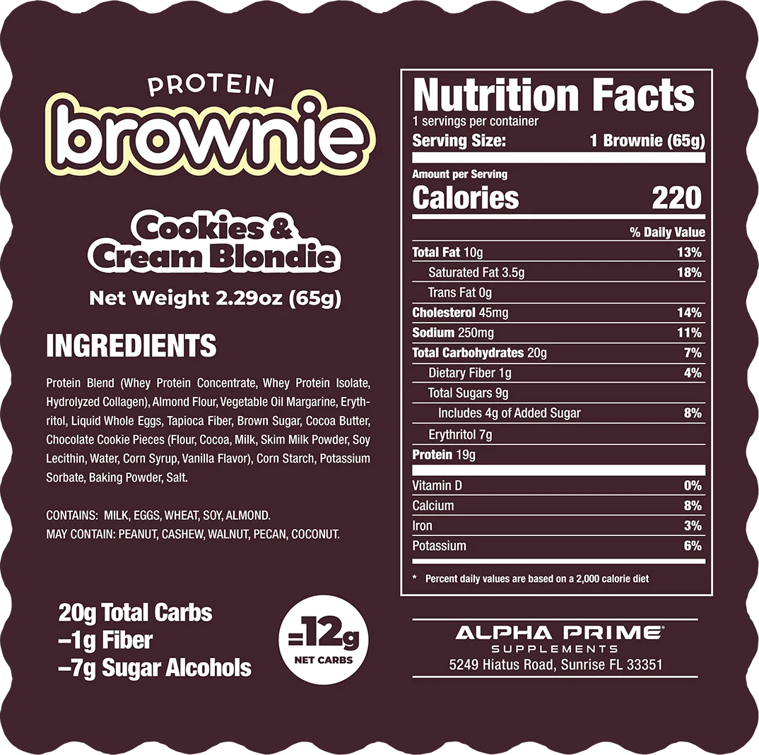 Protein Brownie - Alpha Prime Supplements