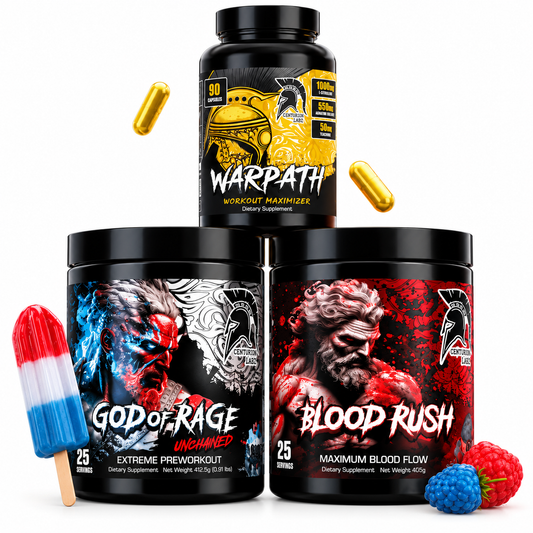 THE ULTIMATE GOD STACK: GOD OF RAGE + BLOOD RUSH + WARPATH - Centurion Labz