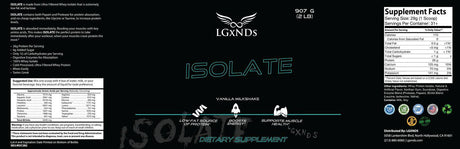 Isolate Protein  - LGXNDS - Prime Sports Nutrition
