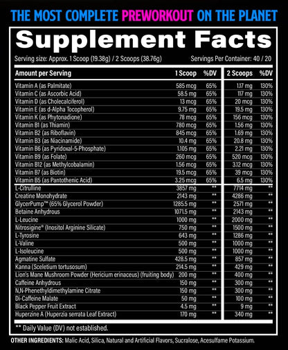 BZRK Overdrive Pre-Workout-Black Magic