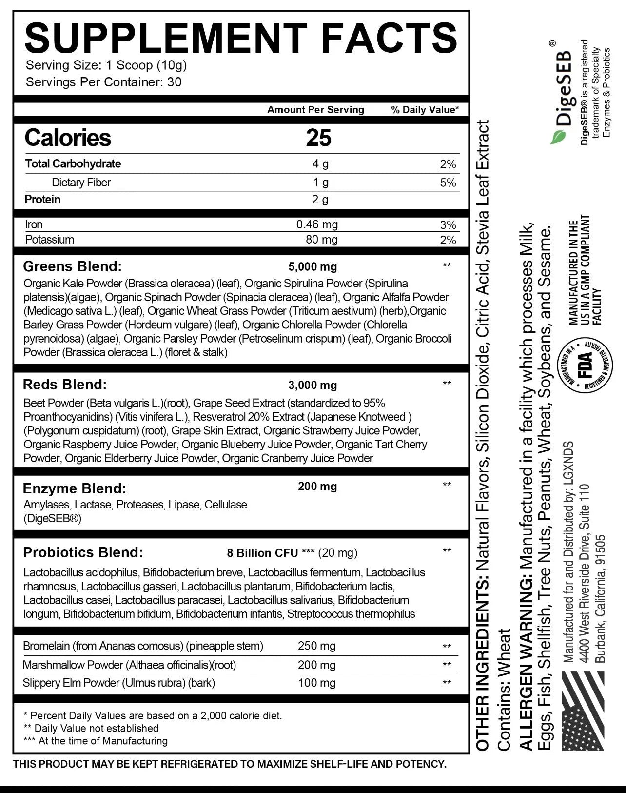 Complete Greens + Superfoods - LGXNDS