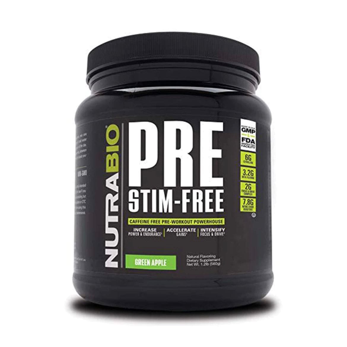 PRE Workout Stim Free - Nutrabio - Prime Sports Nutrition