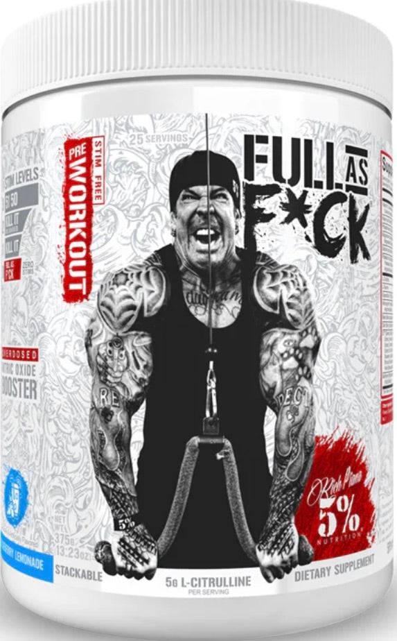 Full As F*ck Legendary Serious Pre-workout - Stim Free - 5% Nutrition - Prime Sports Nutrition