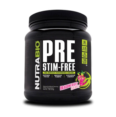 PRE Workout Stim Free - Nutrabio - Prime Sports Nutrition