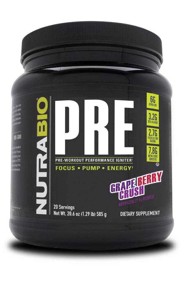 PRE Workout - Nutrabio - Prime Sports Nutrition