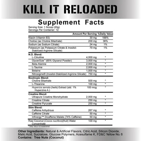 Kill It Reloaded - Special Edition - 5% Nutrition - Prime Sports Nutrition