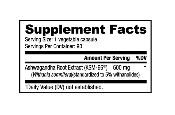 Ashwagandha KSM-66 - Nutrabio