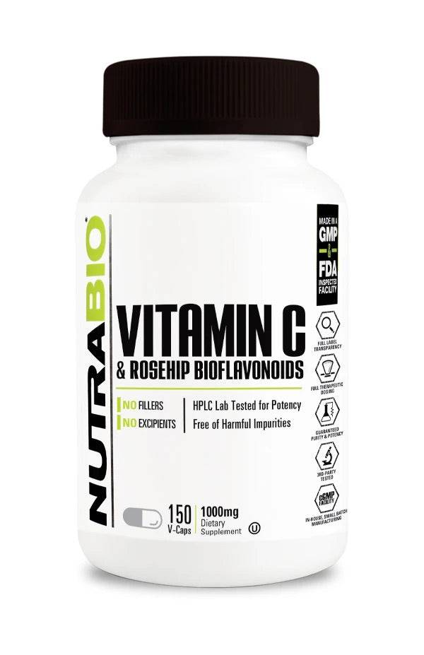 Nutrabio - Vitamin C & Rosehip Bioflavonoids - Prime Sports Nutrition