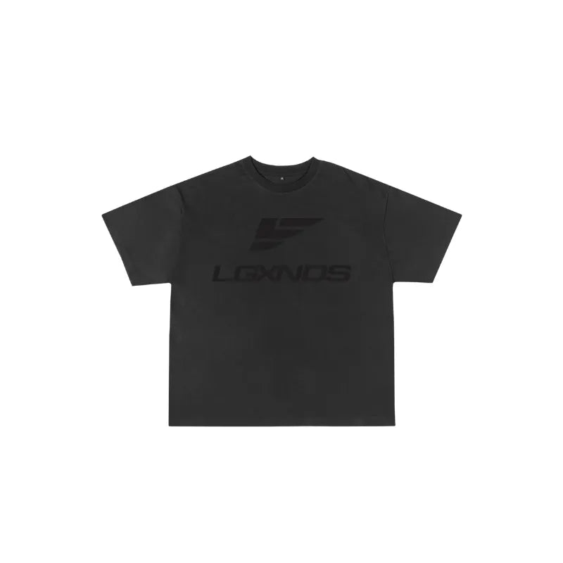 Black Logo Oversized Tee - LGXNDS