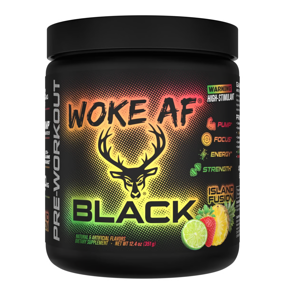 Woke Af-BLACK-High Stimulant Pre Workout-Bucked Up