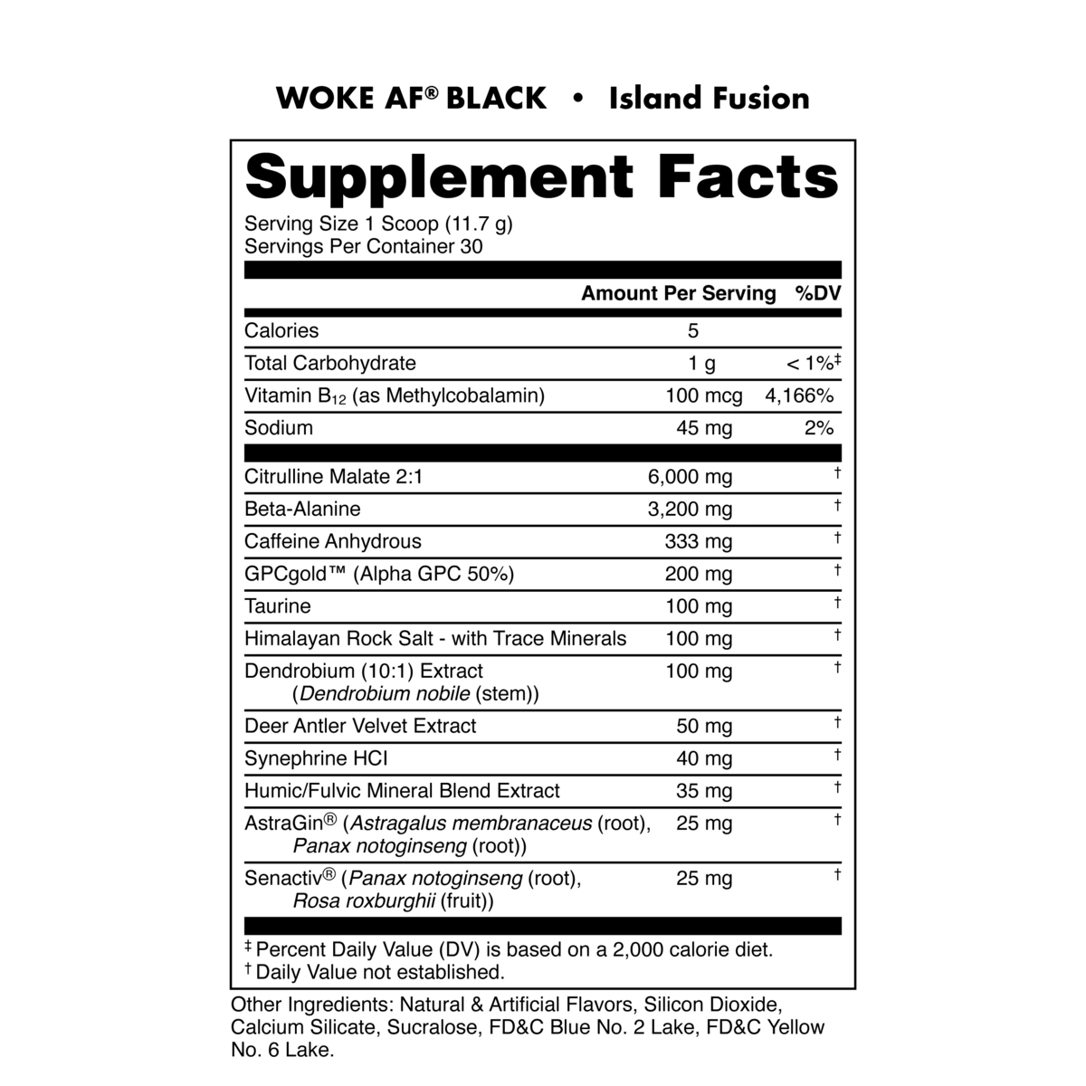 Woke Af-BLACK-High Stimulant Pre Workout-Bucked Up