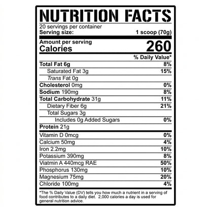 REAL CARBS + PROTEIN - 5% Nutrition