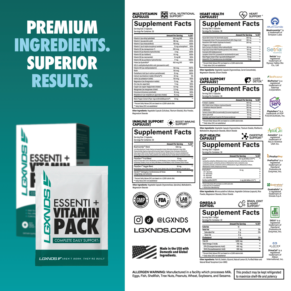 Essenti+ Vitamin Pack - LGXNDS