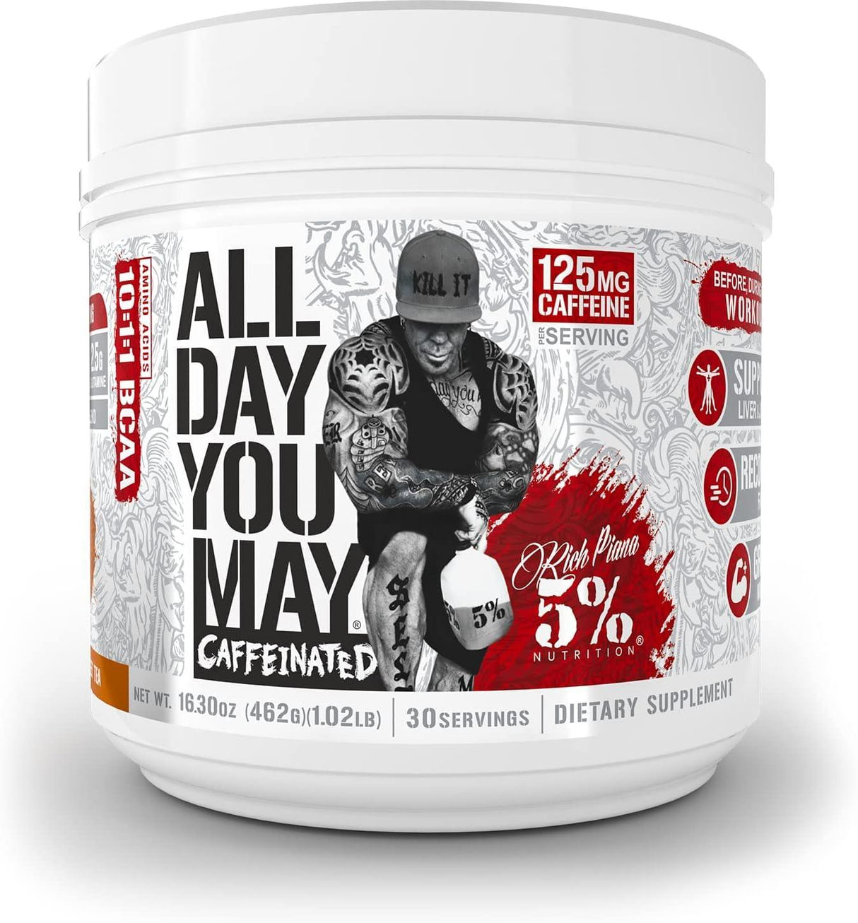 All Day You May 10:11 BCAA (Caffeinated)-5% Nutrition