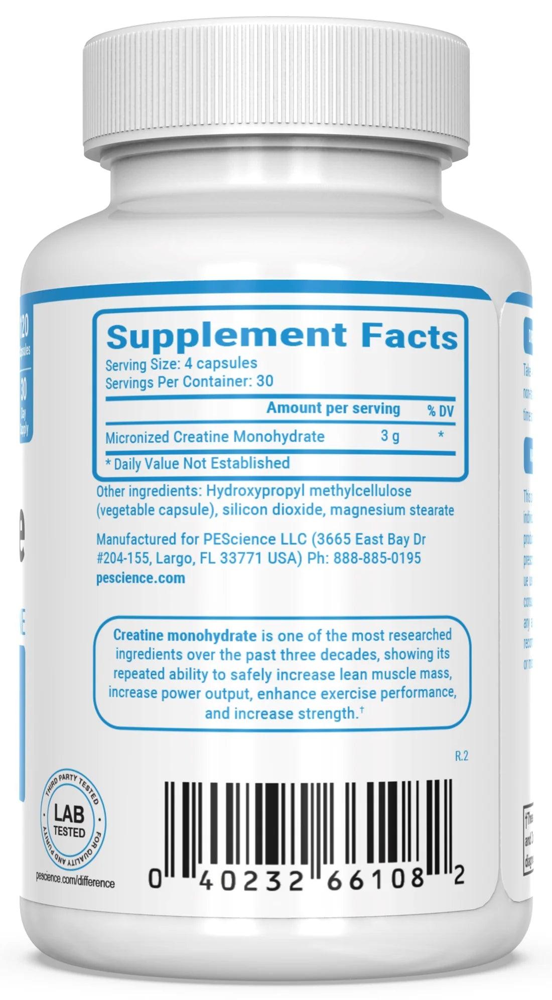 TruCreatine Capsules - Pescience