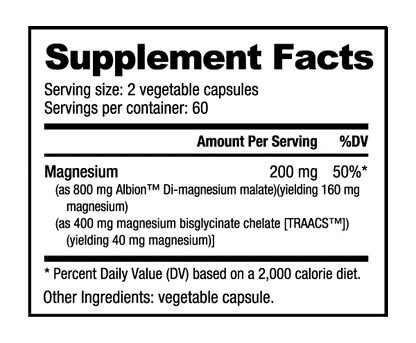 Nutrabio - MG Magnesium - Prime Sports Nutrition